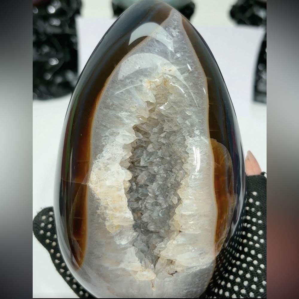 Huge Geode Crystal Egg